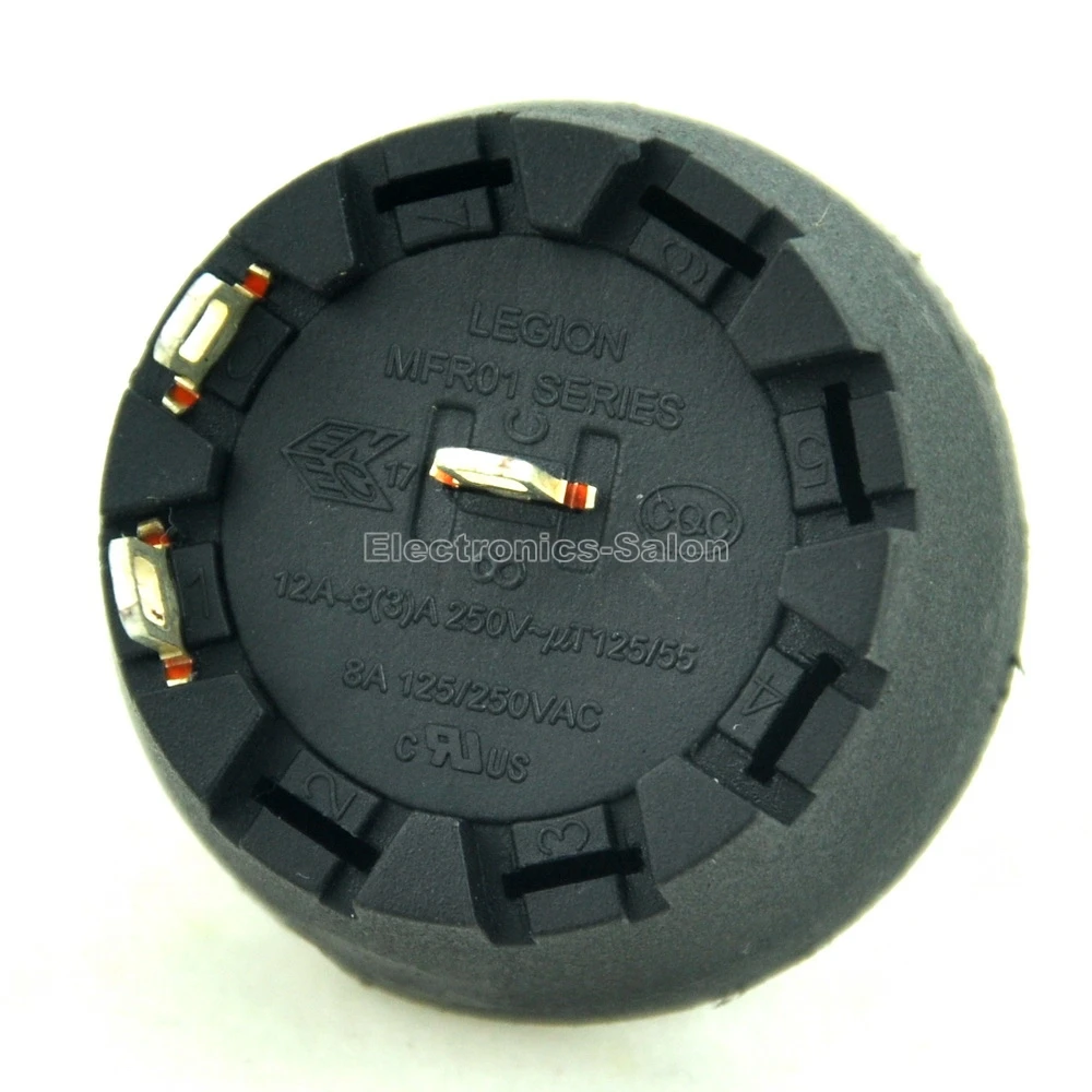 SP6T 8A/250V 1 полюс 6 способ поворотный переключатель с ручкой. | Электронные
