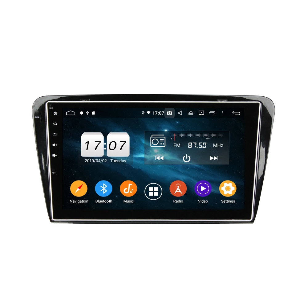 Android 9,0 автомобильный gps-навигатор для Skoda Octavia A7 2013+ 2DIN автомобильный без CD-плеера головное устройство Мультимедиа Радио магнитофон DSP