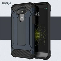 for wolfrule sfor phone case lg g5 cover anti knock silicone armor hard plastic back case for lg g5 protective case h850 funda