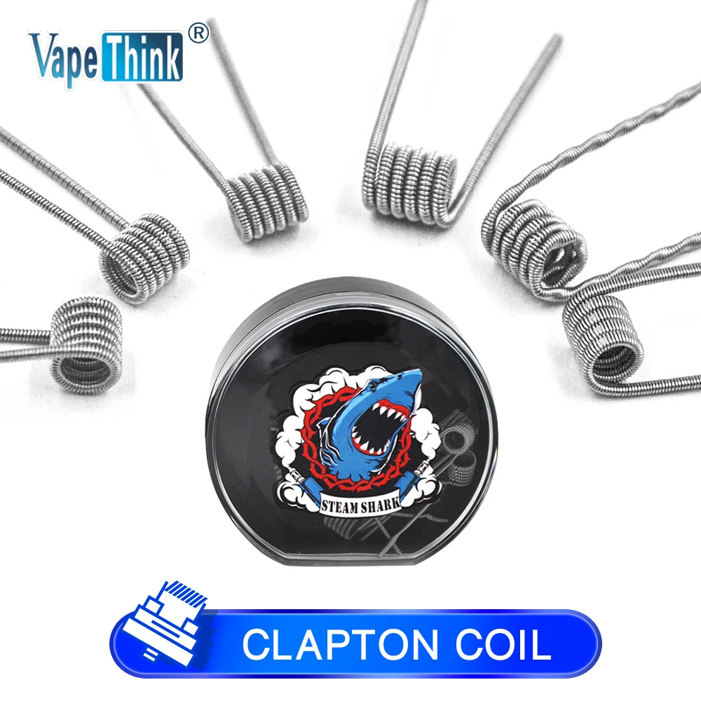 

Vapethink Steam Shark Prebuilt Fused Clapton Coil Alien Clapton Premade Core Electronic Cigarette Heating Resistance Rda Coil