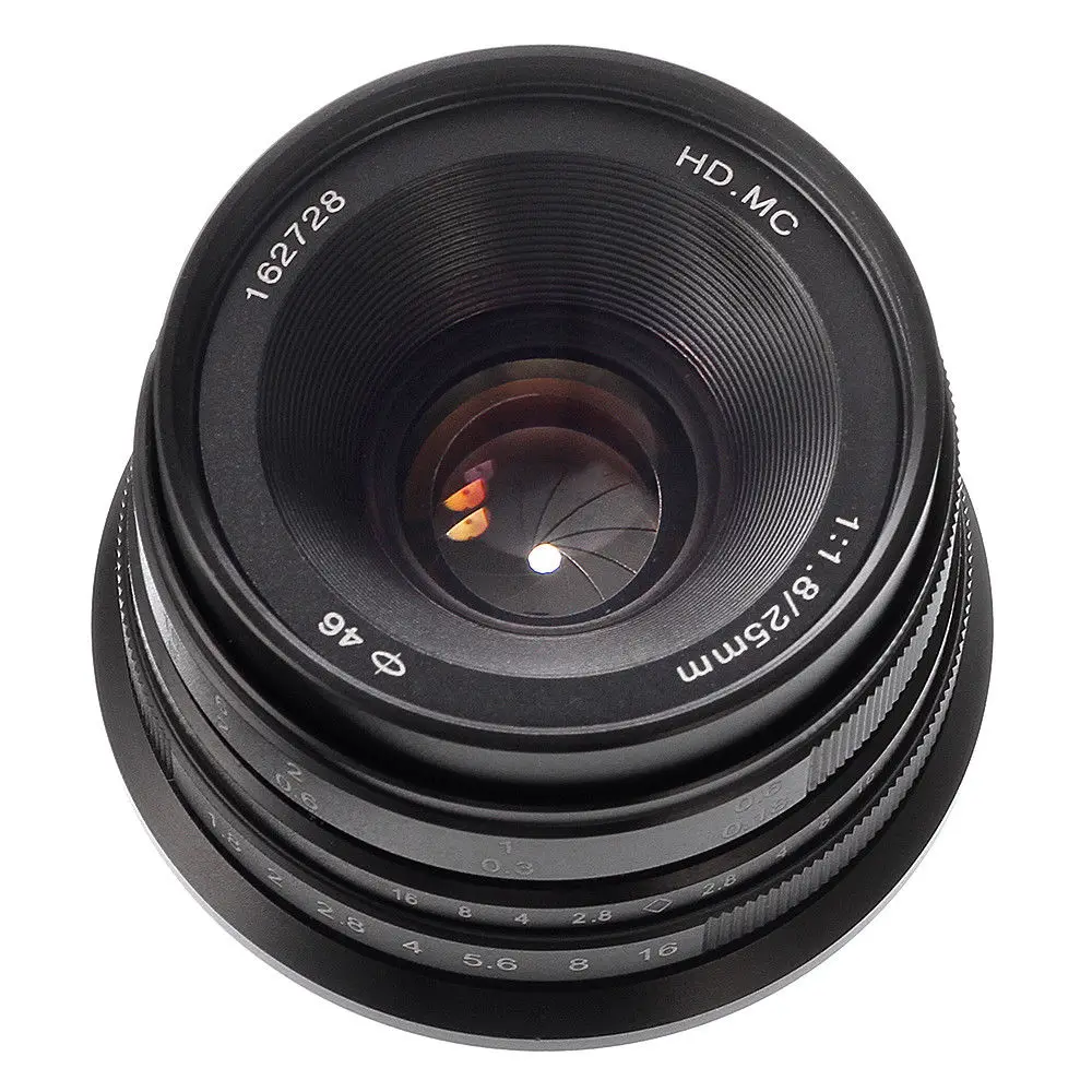 25 мм F/1 8 основной объектив Ручной фокус MF для Sony E mount A6500 A6300 NEX 3 3N/3R/C3/F3K A7 A7II A7R A7RII A7S