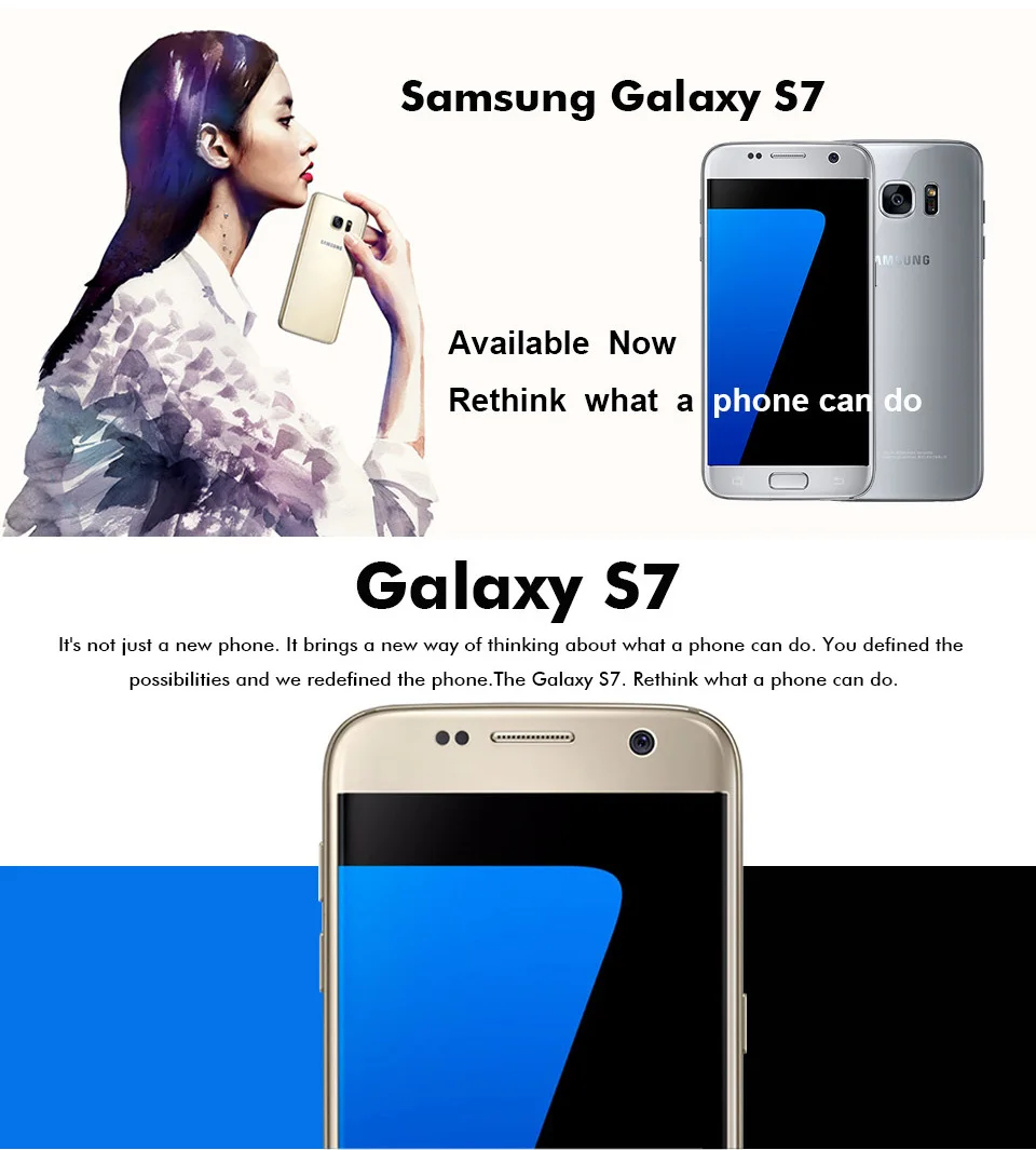 samsung Galaxy S7 G930F/V/A ram 4 Гб rom 32 ГБ разблокированный 4G LTE GSM Android мобильный телефон Восьмиядерный 5," 12 МП 3000 мАч