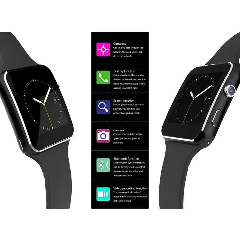 X6 Смарт часы мужские для детей камера Поддержка SIM TF карта Bluetooth Smartwatch iPhone Xiaomi Android|Смарт-часы| |