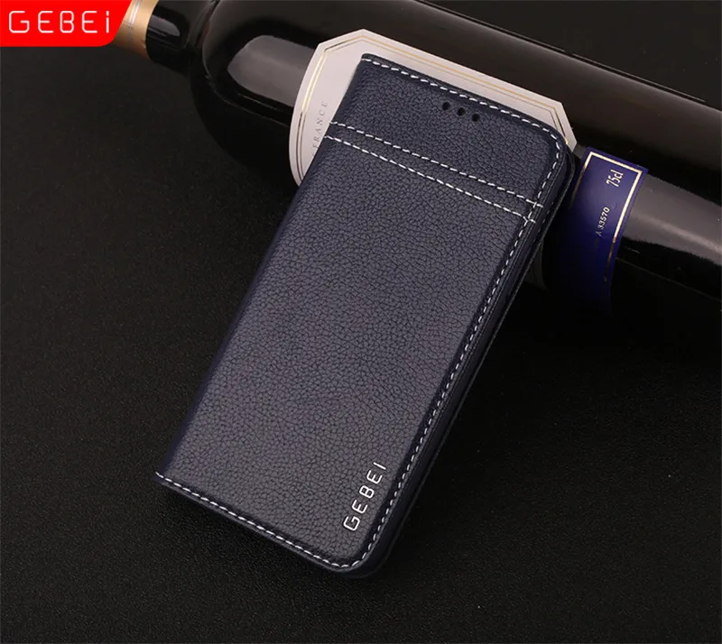 Роскошный чехол-бумажник из натуральной кожи Magnetc для IPhone X XS XR Max 6 6 S 7 8 Plus, бренд GEBEI