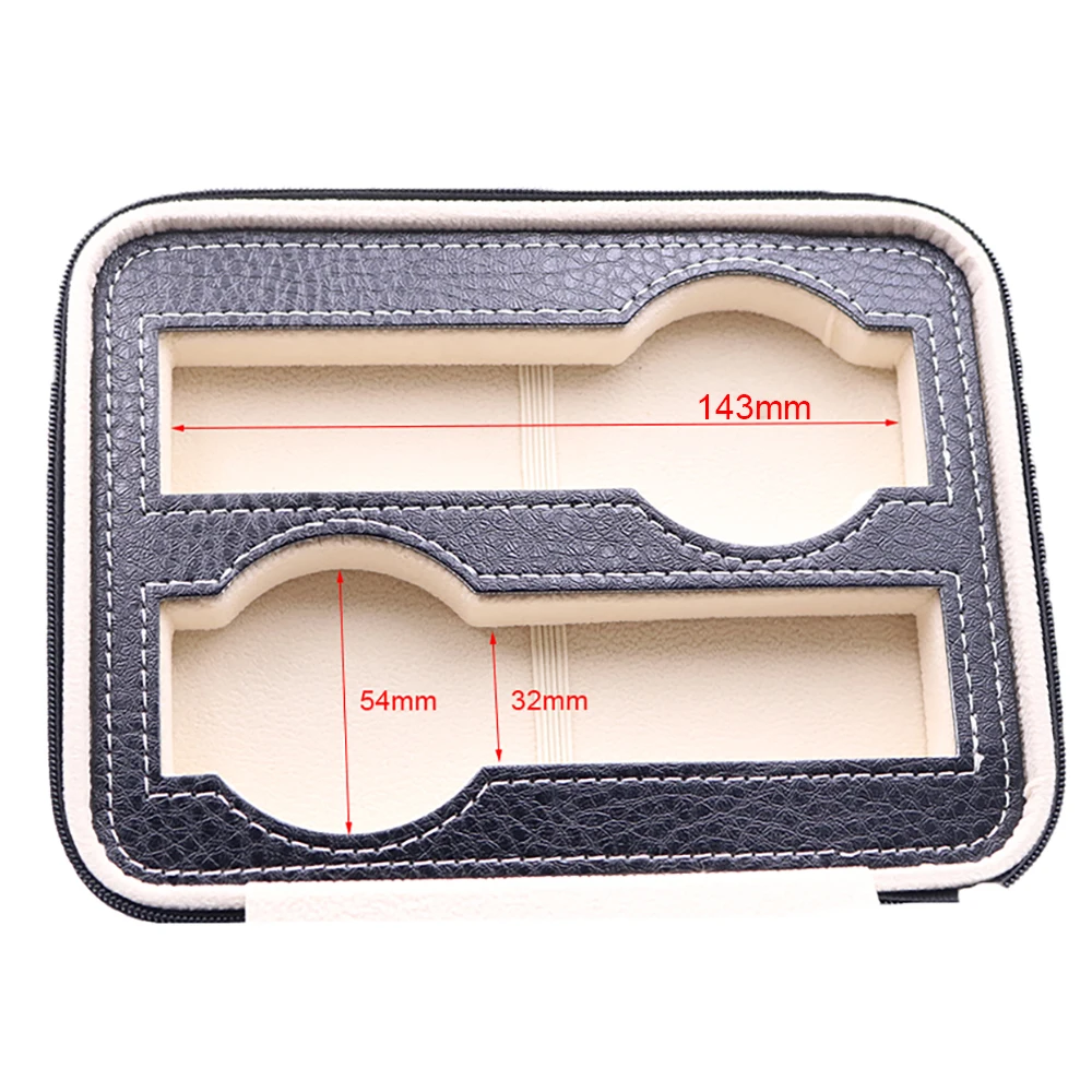 Коробка для хранения наручных часов CARLYWET Portable 4 Grids Luxury PU Leather Showing Display Wrist Watch Collector Storage Box Case Holder Tray For Rolex Omega.