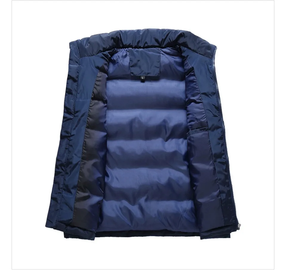New Large size M-5XL 6XL Brand Mens Jacket Sleeveless Vest Fashion Casual Coats Male Cotton-Padded Men's Vest Men