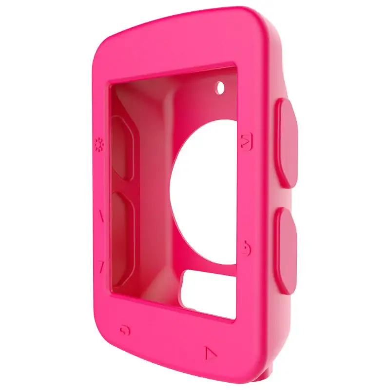 Pink Силиконовый защитный резиновый чехол для Garmin Edge 520 для велосипедного компьютера, Мягкая прочная силиконовая рамка, легко снимается - Цвет: Pink