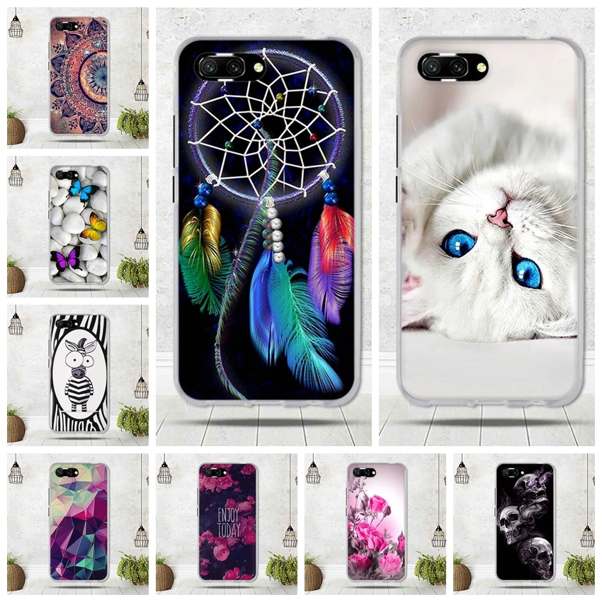Для Fundas huawei Honor 10 чехол силиконовый для Capas мягкий TPU Новый телефона