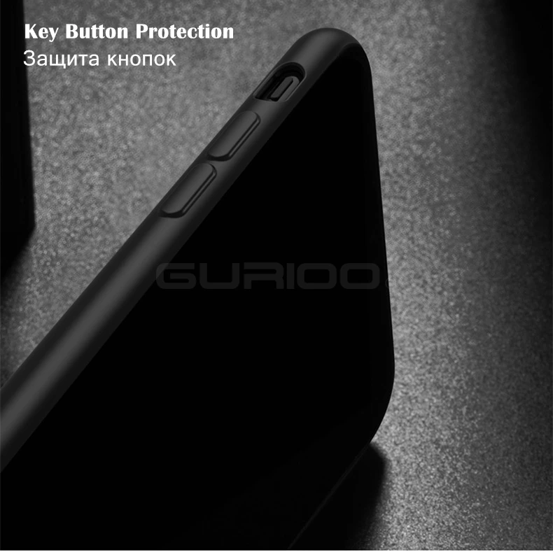 GURIOO Cases for Apple iPhone 6 6s 7 8 Plus X Covers Matte Soft TPU Silicone i6 Cover 6S Protective Case Full |