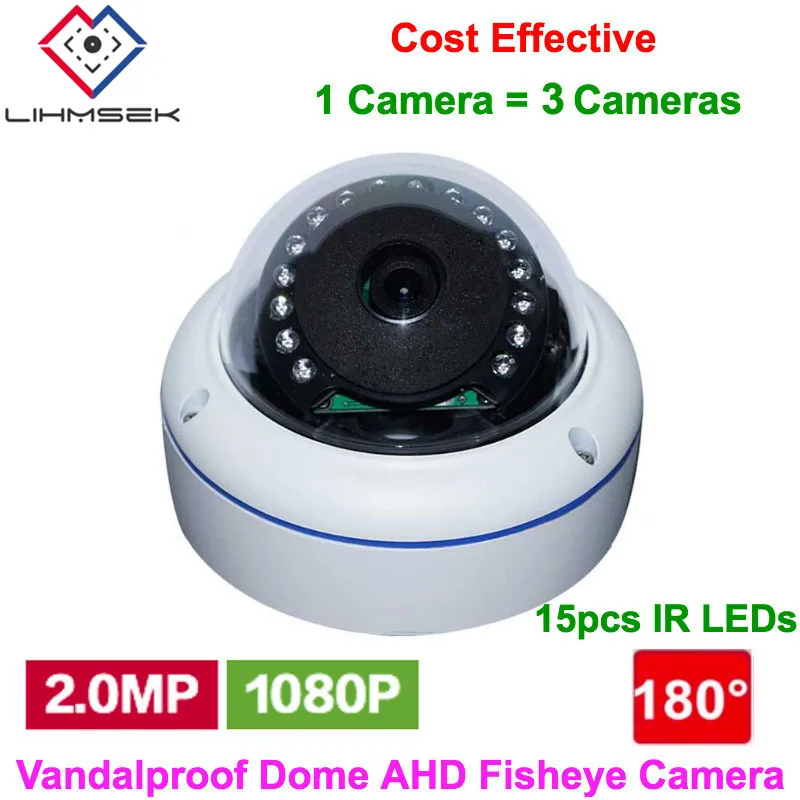 Lihmsek 2.0MP мегапиксельная 1080P 360 градусная AHD антивандальная купольная стандартная