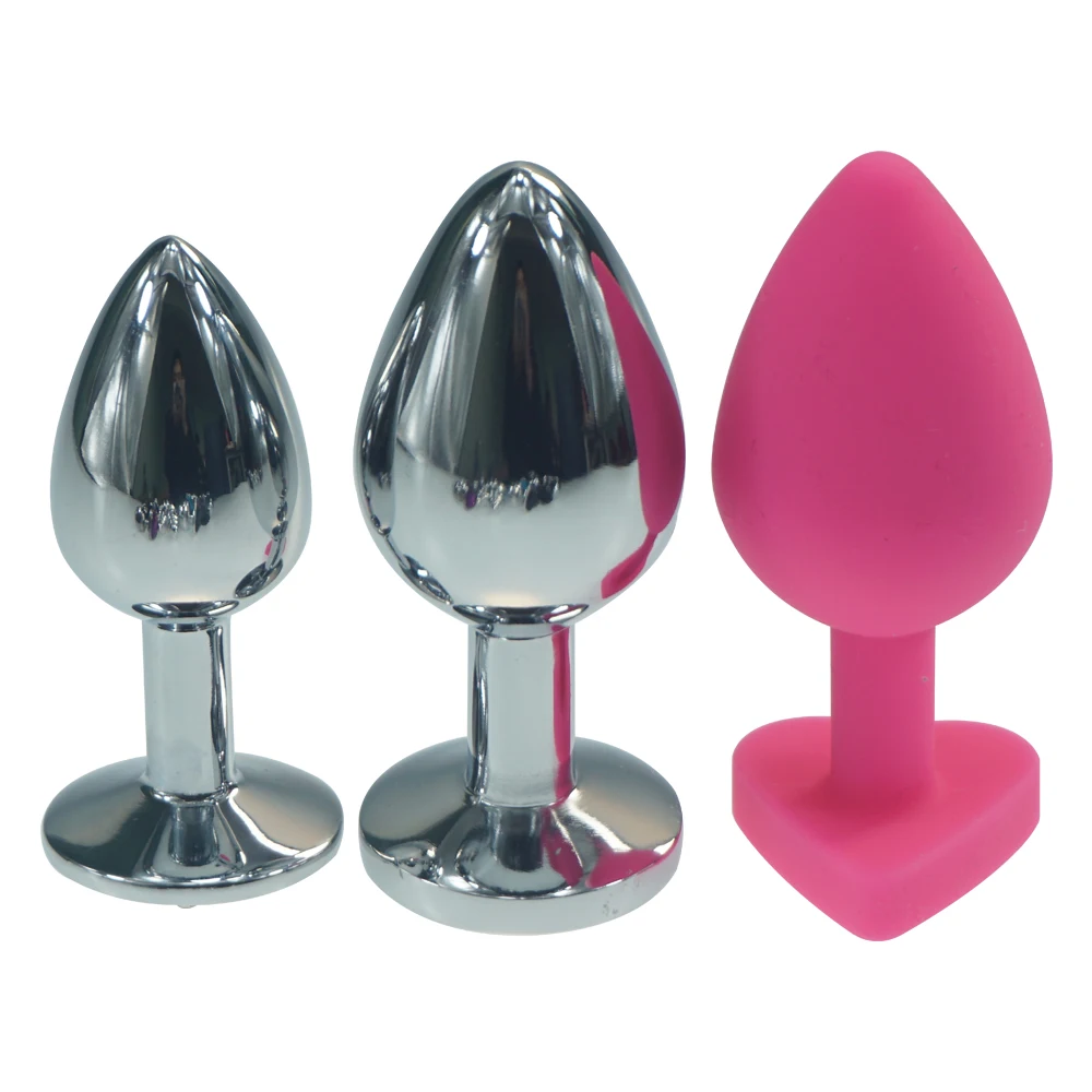 3 шт. анальная пробка из силикона в форме сердца | Красота и здоровье