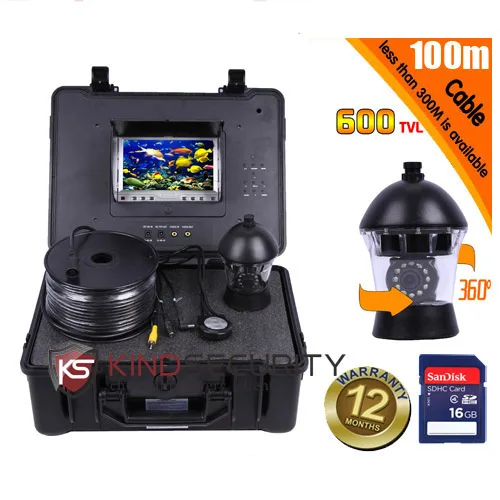100 м DVR подводная камера 360 градусов видео рыба cctv CR110 7C с 7 &quotмонитором|monitor 7|monitor