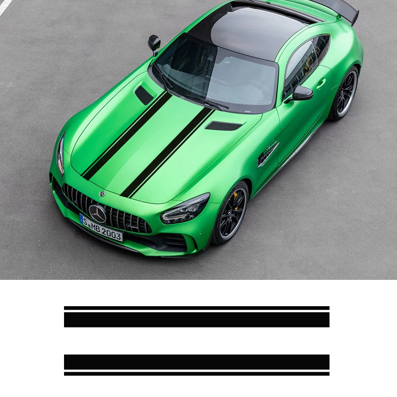 Автомобильные наклейки и в полоску для Mercedes Benz A C CLA CLA45 GLA45 Audi A3 A5 BMW Fiat Toyota MINI Cooper