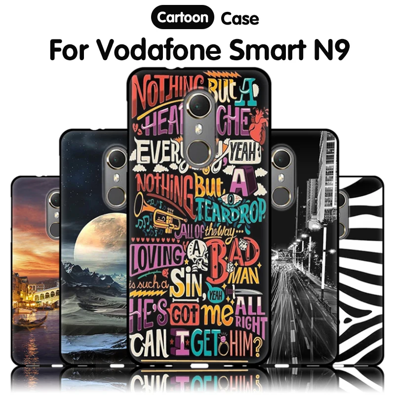 JURCHEN задняя крышка для Vodafone Smart N9 силиконовый чехол мягкий мультяшный чехол для телефона Vodafone Smart N9 VDF720 чехол милый 5,5"