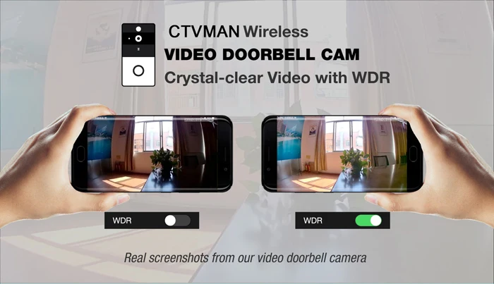 CTVMAN дверной Звонок камера Wifi 1080P Смарт видео дверные звонки облачная безопасность домофон IP беспроводной видео звонок батарея Открытый дверной Звонок
