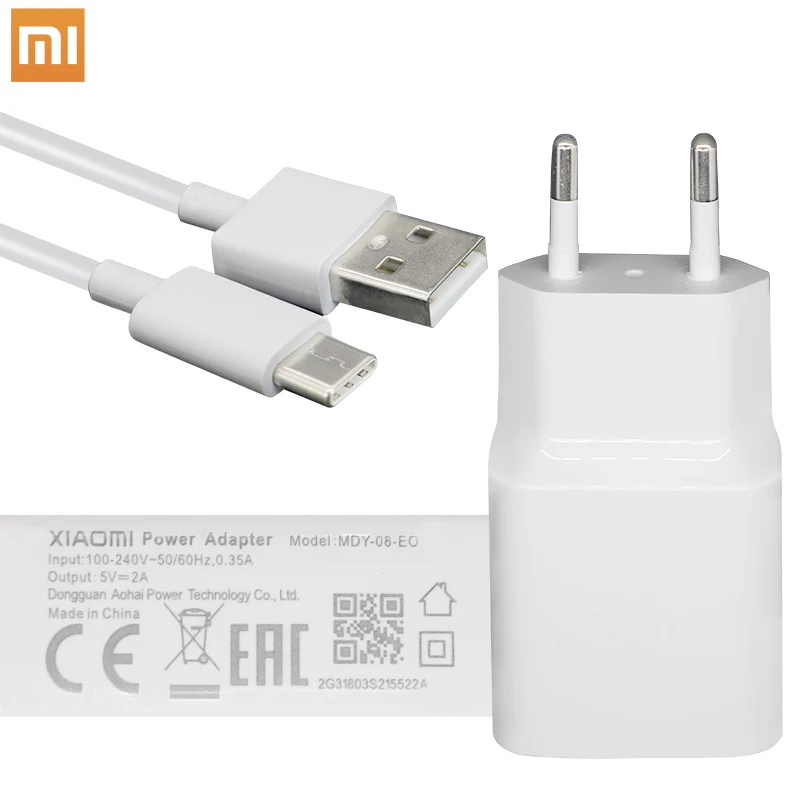 charger Type-C cable Xiaomi 5V 2A EU зарядное устройство Micro/type-C usb кабель, адаптер для зарядки для MI5 max 3S Redmi Note 3 4 pro 4X5 5S - Тип штекера: charger Type-C cable