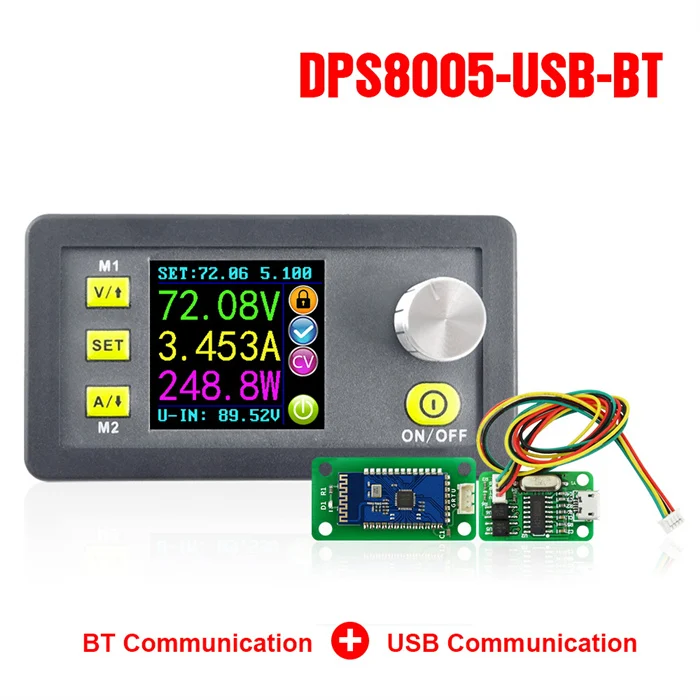 Communication USB BT DPS8005 programmable constant voltage current Step-down power supply module Voltmeter Ammeter buck converter 80V 5A 40%Off - Цвет: Communication USB BT