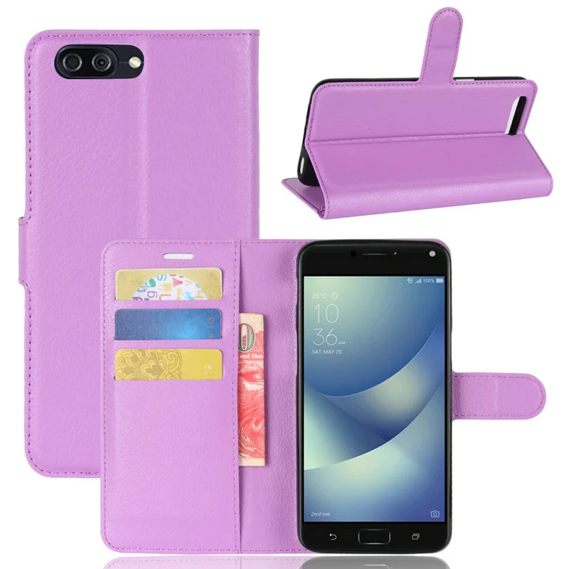 Кожаный чехол книжка для Asus Zenfone 4 Max ZC554KL 5 дюйма кожаный телефона|case for asus zenfone|leather