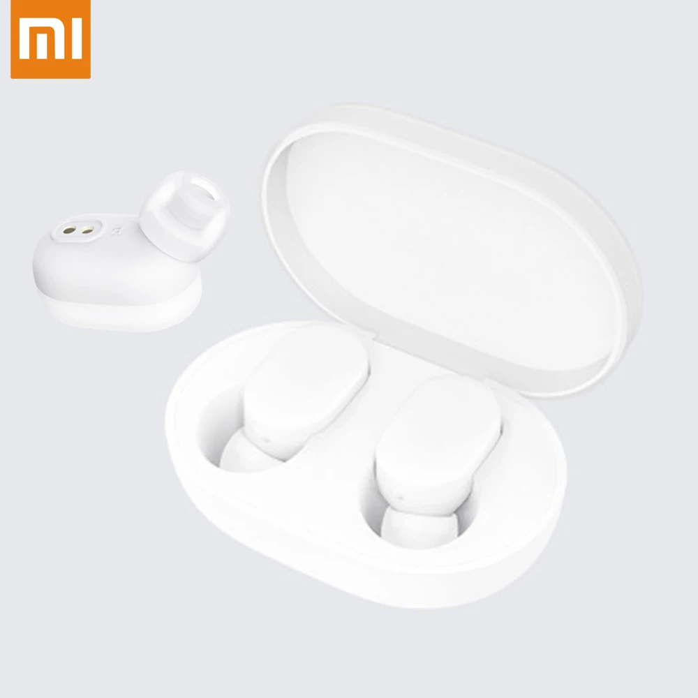 Xiaomi AirDots bluetooth наушники Airdots Youth bass ANC In-Ear с микрофоном с зарядной док-станцией бинауральные TWS наушники для Android