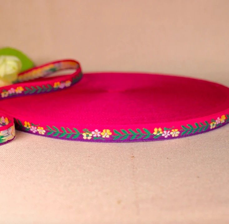 10yards Embroidery Ethnic Jacquard Webbing Woven Tape Lace Trim Ribbon Band 1cm Floral Boho DIY Garment Gift Hair Clip Accessory | Дом и сад