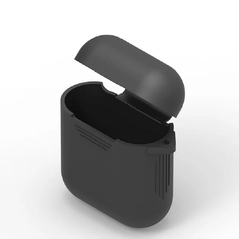 Силиконовый противоударный защитный чехол для Apple AirPods кожаный аксессуары