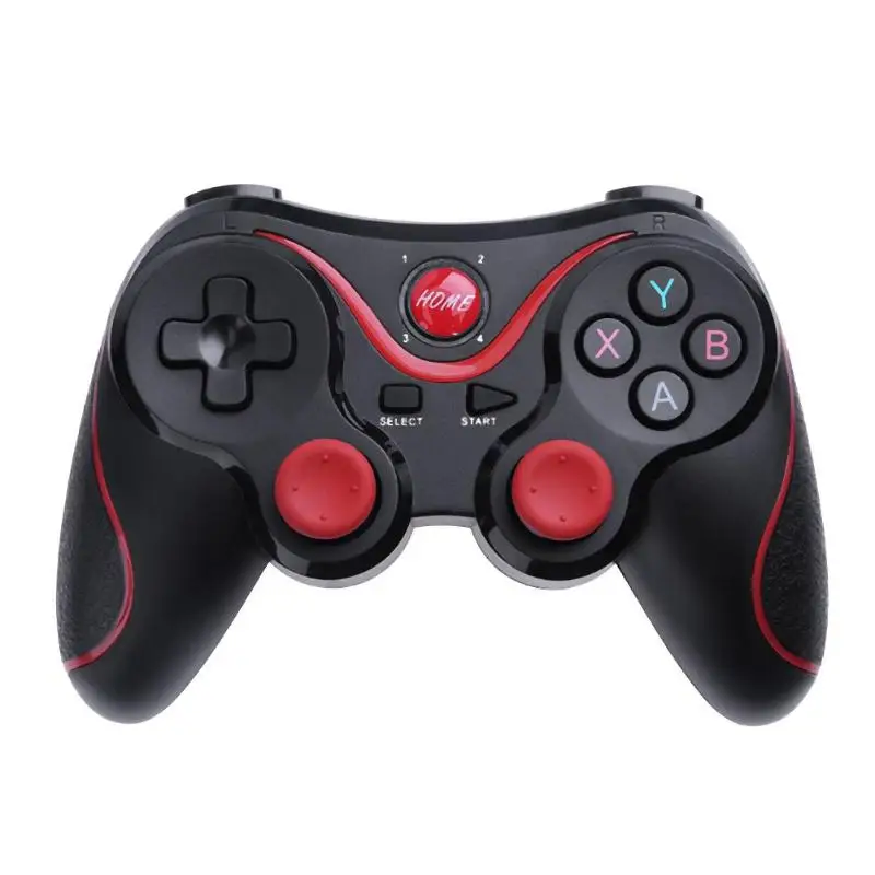 black with stand T3 игровой контроллер умный беспроводной джойстик Bluetooth дизайн Android геймпад игровой пульт дистанционного управления для телефона ПК телефона планшета - Цвет: black with stand