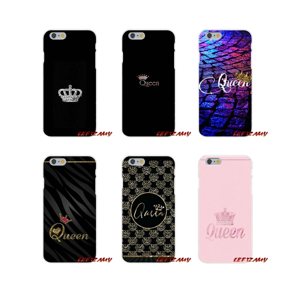 Аксессуары чехлы для телефонов Чехлы iPhone X XR XS MAX 4 4S 5 5S 5C SE 6 6S 7 8 Plus ipod touch Queen Crown King