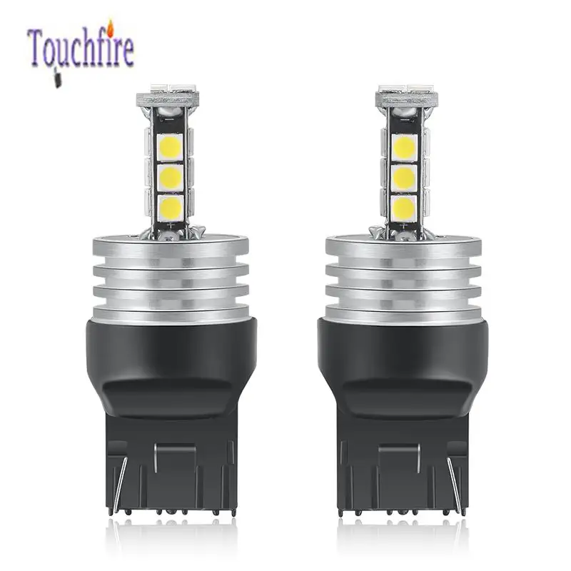 2 шт. Авто P21W W21W 7443 T15 W16W Canbus без ошибок автомобильная лампа 12В 3030SMD светодиодные