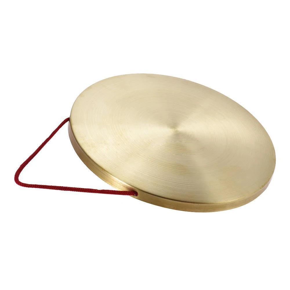 BMDT-22cm Hand Gong Brass Copper Chapel Opera Percussion with Round Play Hammer | &amp Cymbals