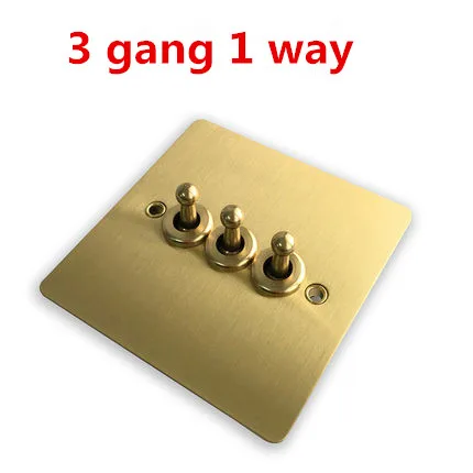 3 gang 1 way Стандарт Великобритании тумблер и 10A настенный выключатель прерыватель 220v 250v interruttori сенсорный выключатель 1 GANG/2 GANG/3 коплекта/4 комплекта - Цвет: 3 gang 1 way
