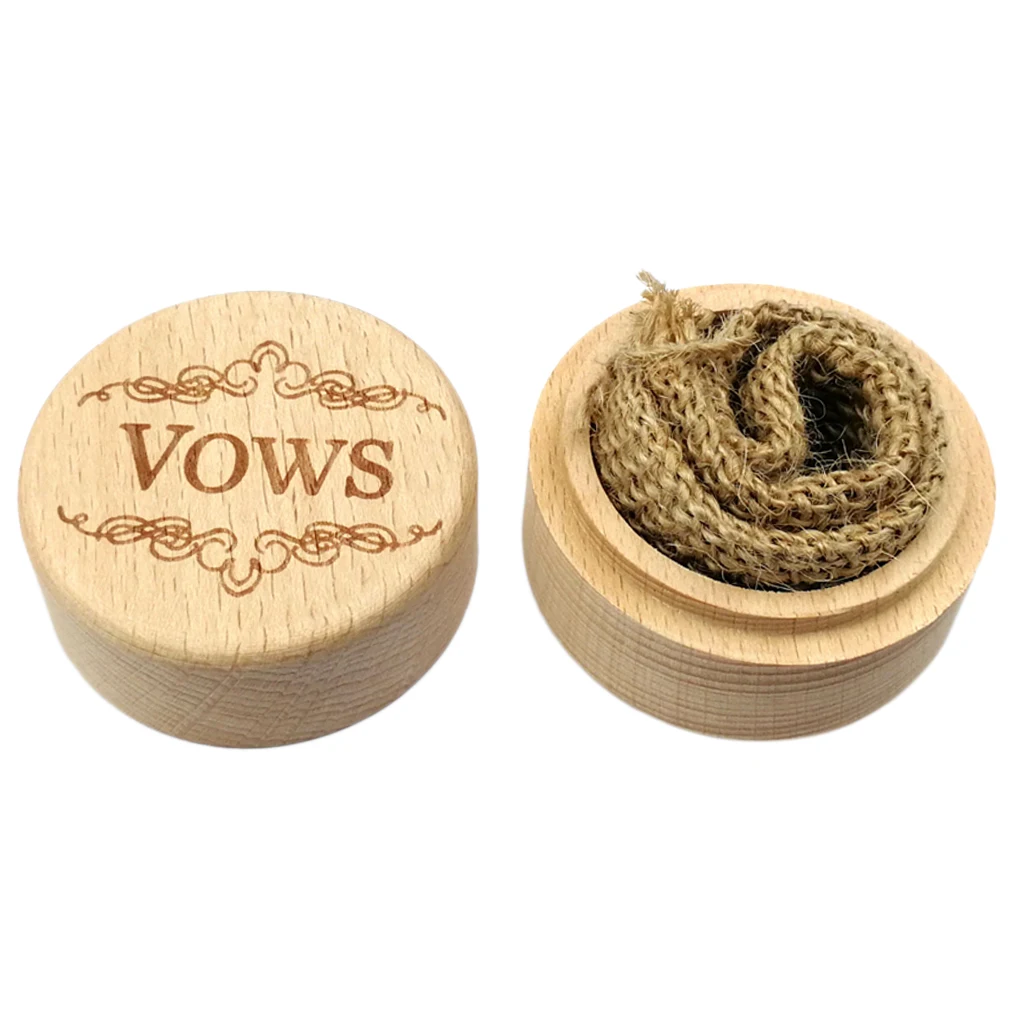 Wooden Ring Box Personalized Rustic Wedding with Delicate Pattern Letters for Earrings Necklace Jewelry Gifts | Украшения и