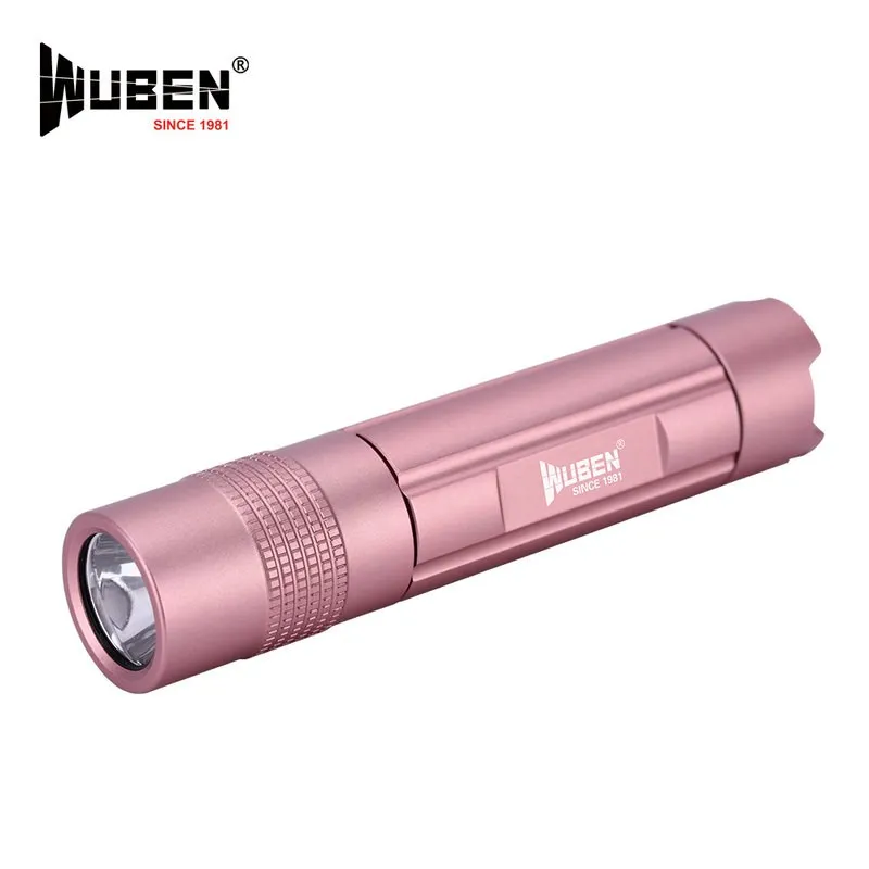 Wuben E348 USB Перезаряжаемый Фонарик розовый CREE XP G2 светодиодный Макс 260 люмен EDC