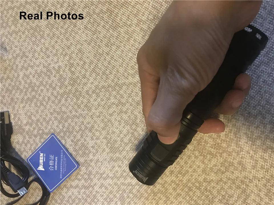 Wuben TO40R 18650 XPL Cree светодиодный мощный фонарик Micro USB Перезаряжаемый CR123 портативный прожектор с бесплатной батареей