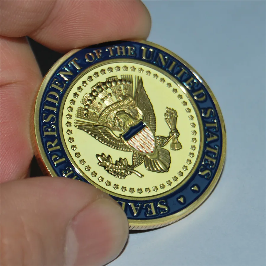 Dhl free shipping 100pcs/lot Donald Trump 2020 Challenge Coin Keep America Great United States Presidential | Дом и сад