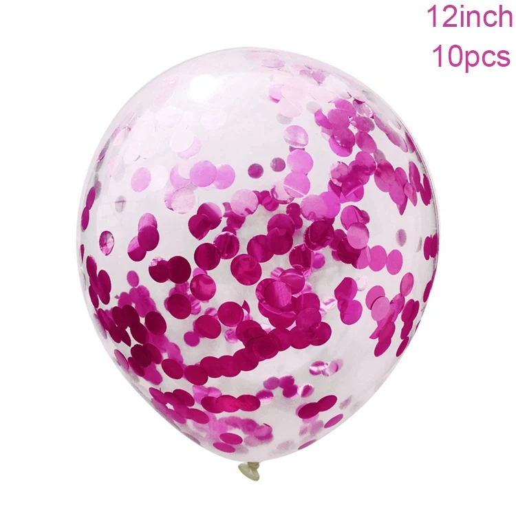 Fuchsia Confetti Йориу мама быть фольгированные шары латексный шар ребенок душ мальчик его девочка о ребенок пол раскрыть вечерние украшения Дети Babyshower - Цвет: Fuchsia Confetti