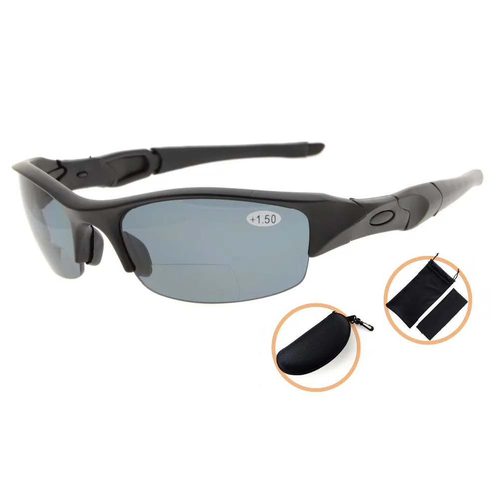 TH6166PGSG Eyekepper TR90 небьющиеся спортивные поликарбонатные полудрагоценные поляризационные бифокальные Солнцезащитные очки для чтения