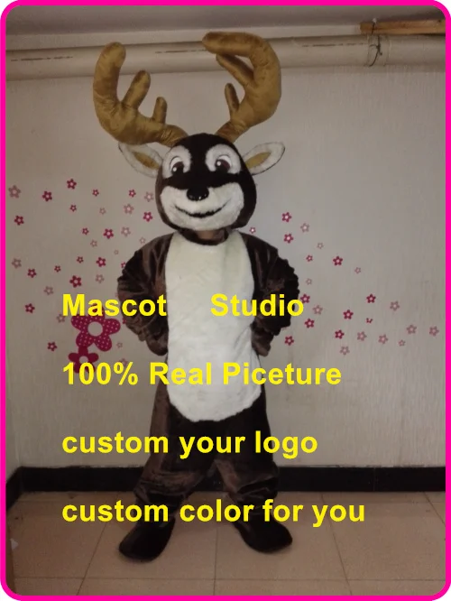 deer mascot costume reindeer moose custom fancy anime cosplay kit mascotte theme dress 41378 | Тематическая одежда и