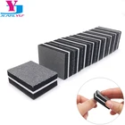 Моющиеся пилочки для ногтей, абразивная губка, черная Наждачная доска, УФ-Гель-лак, аксессуары для маникюра, 20 шт.