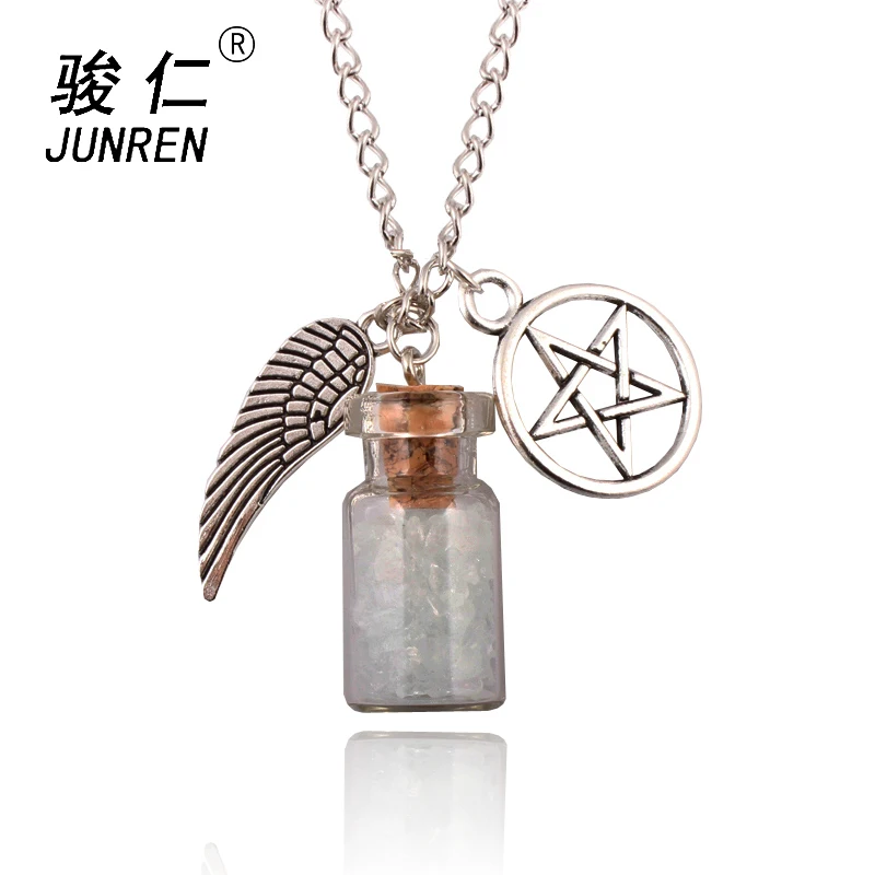 1 шт. цепочка с подвеской в виде крыла ангела|necklace angel|angel wingsnecklace pentagram |