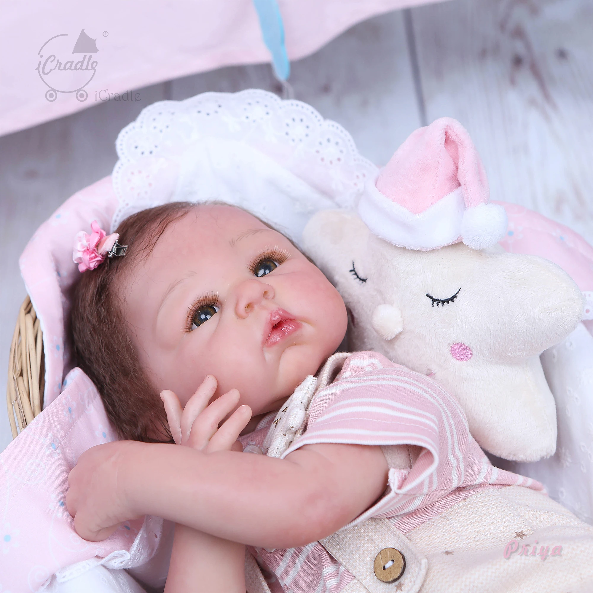 52 см силиконовые куклы Reborn Baby Alive как настоящая Boneca 22 дюймов Детская кукла для сна