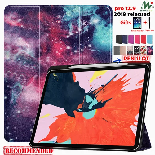 YHXY Магнитный чехол NEWCOOL для pro 12,9, кожаный чехол для планшета, умный чехол для ipad pro 12,9, A1876, A1895, A003, A2014, чехол - Цвет: YHXY