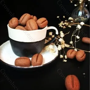 Сладкая машина для выпечки вафель в кофейных зернах Машина маффинов типа