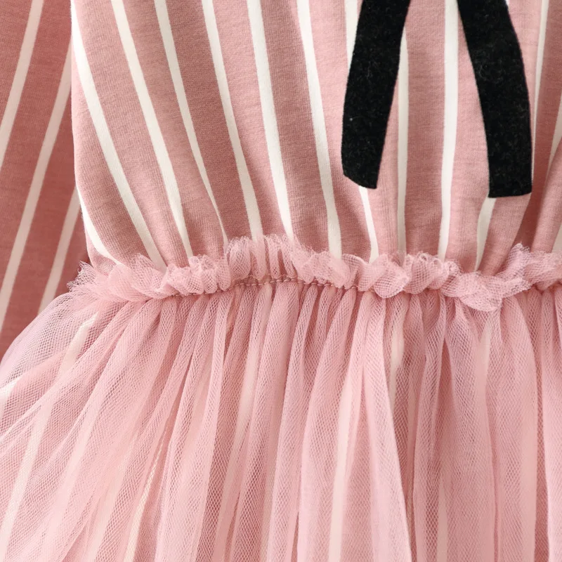 Summer baby dress Stripe Dresses Collar toddler girl clothing for girls Birthday Dress with the floral bag | Детская одежда и