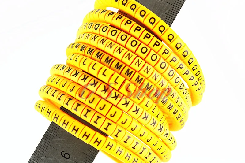 500 шт./лот EC-0 EC-1 EC-2 EC-3 1.5mm2 H-Q hijklmnopq английские буквы гибких печатных рукав ярлыка