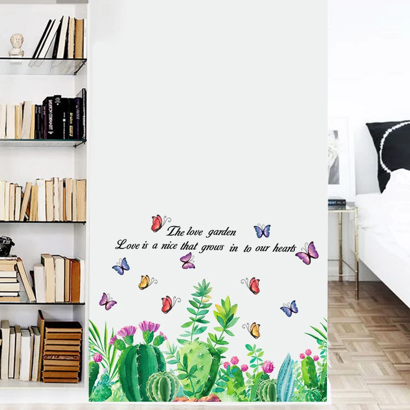 Зеленая посадочная настенная комнатная самоклеящаяся бумага для гостиной