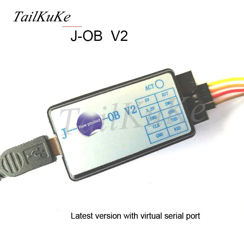 J OB V2 JLINK LINK V8 V9 V9.3 STLINK совместим с виртуальной серийный Порты и разъёмы|Аксессуары