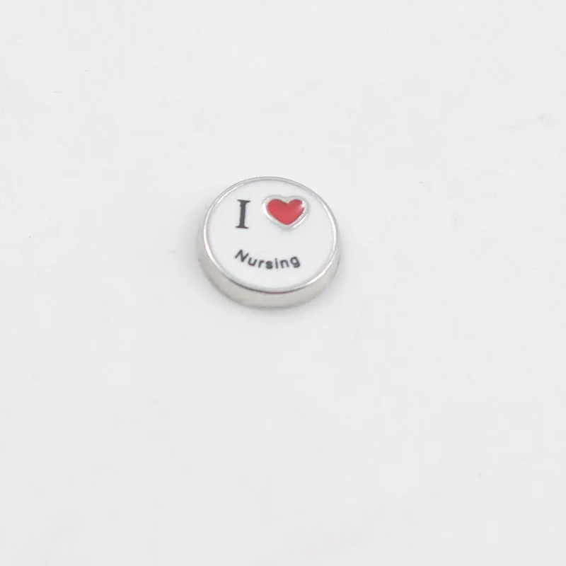 100 шт. плавающие Амулеты с надписью I Love Nursing для медсестер ювелирные поделки