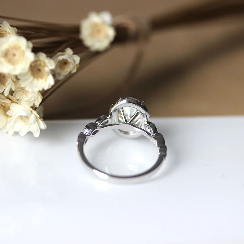 

DUPUY Women's Engagement Ring 7*9mm 2.1ct Oval Cut High End Fashion Gemstone Ring Exquisite Diamond Wedding Ring D180081