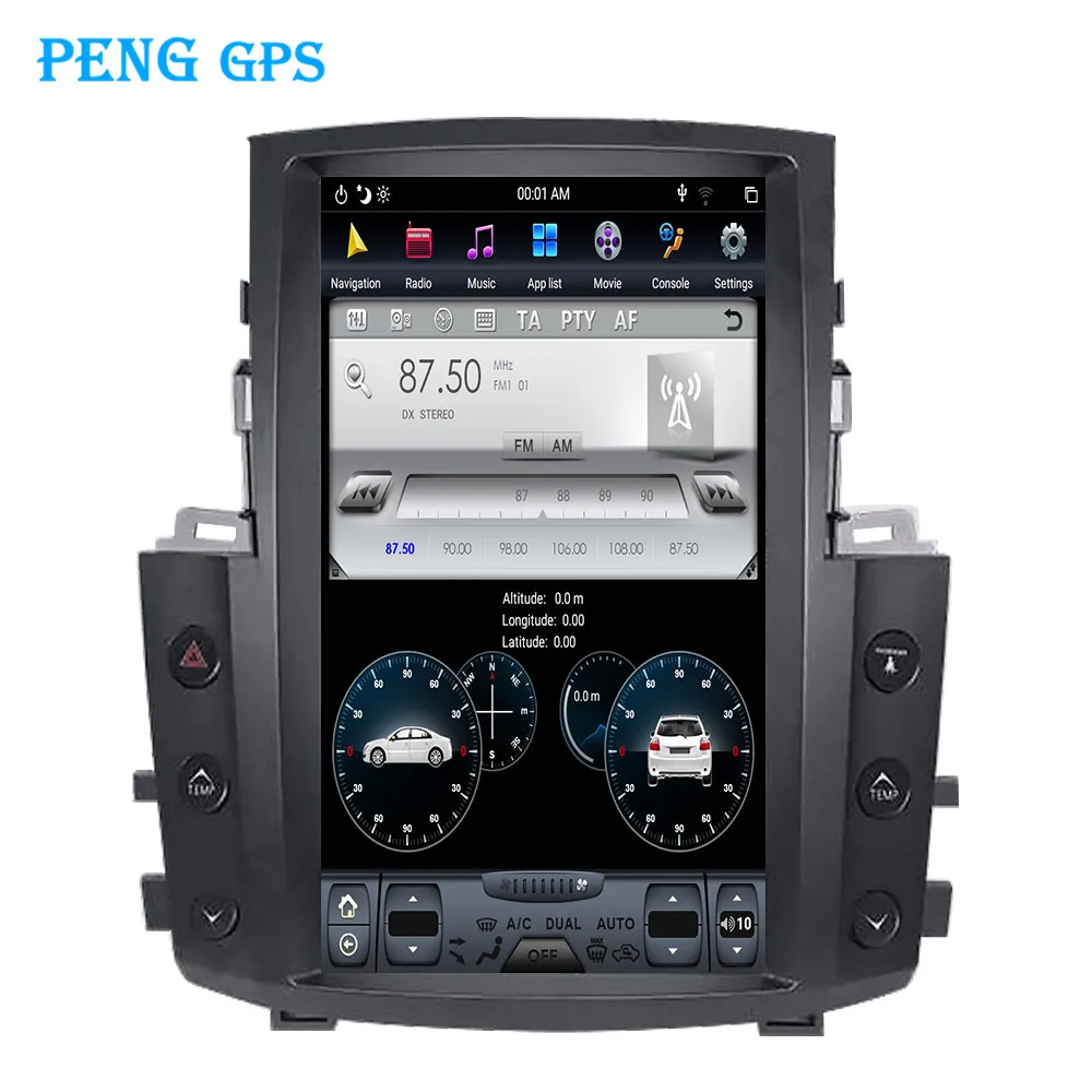 Автомобильная Мультимедийная система Tesla Android 8 1 4 + 64 дюйма без dvd плеера радио gps