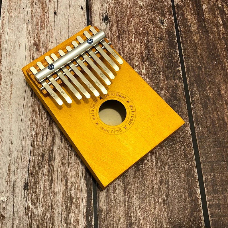 Детское деревянное мини-пианино Kalimba 10 клавиш с чехлом для начинающих | Спорт и